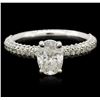 Image 1 : 18KT White Gold EGL USA Certified 1.92ctw Diamond Ring