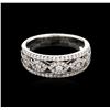 Image 1 : 0.44ctw Diamond Ring - 18KT White Gold