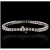 Image 2 : 14KT White Gold 7.33ctw Diamond Bracelet