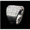 Image 3 : 14KT White Gold 8.10ctw Diamond Ring