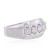 Image 2 : 14KT White Gold 1.06ctw Diamond Ring
