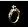 Image 3 : 14KT Yellow Gold 0.50ctw Diamond Ring