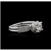 Image 2 : 14KT White Gold 1.55ctw Diamond Ring