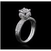 Image 3 : 14KT White Gold 1.55ctw Diamond Ring