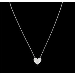 Tiffany & Co. 0.56ctw Diamond Pendant With Chain - 18KT White Gold