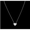 Image 1 : Tiffany & Co. 0.56ctw Diamond Pendant With Chain - 18KT White Gold