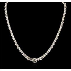 32.76ctw Diamond Necklace - 18KT White Gold