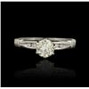 Image 1 : 14KT White Gold 0.54ctw Diamond Ring