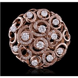 14KT Rose Gold 2.04ctw Diamond Ring