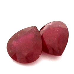 13.15ctw Pear Mixed Ruby Parcel