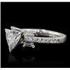 Image 2 : 18KT White Gold EGL Certified 1.60ctw Diamond Ring