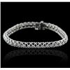Image 1 : 14KT White Gold 1.13ctw Diamond Tennis Bracelet