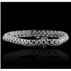 Image 2 : 14KT White Gold 1.13ctw Diamond Tennis Bracelet