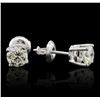 Image 2 : 14KT White Gold 1.00ctw Diamond Solitaire Earrings