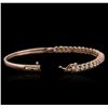 Image 3 : 14KT Rose Gold 1.59ctw Diamond Bracelet