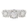 Image 1 : 14KT White Gold 1.05ctw Diamond Ring