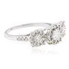 Image 2 : 14KT White Gold 1.05ctw Diamond Ring