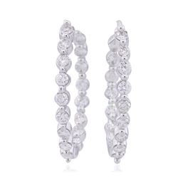 14KT White Gold 1.83ctw Diamond Earrings