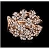 Image 1 : 14KT Rose Gold 0.86ctw Diamond Ring