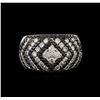 Image 1 : 1.87ctw Black Diamond Ring - 14KT White Gold
