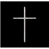 Image 1 : 0.56ctw Diamond Cross Pendant - 14KT White Gold