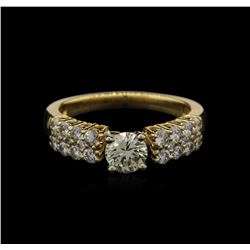 0.98ctw Diamond Ring - 18KT Yellow Gold