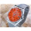 Image 2 : Omega Seamaster Stainless Steel Orange Dial Date Automatic Watch