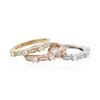 Image 3 : 14KT Yellow, White, And Rose Gold 0.80ctw Diamond Rings