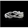 Image 2 : 14KT White Gold 1.85ctw Diamond Ring