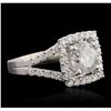 Image 2 : 18KT White Gold 2.55ctw Diamond Ring