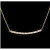 Image 2 : 14KT Yellow Gold 0.84ctw Diamond Necklace