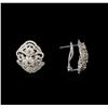 Image 2 : 2.87ctw Diamond Earrings - 14KT White Gold