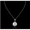 14KT White Gold 2.75ctw Diamond Pendant With Chain