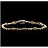 14KT Two-Tone Gold 1.56ctw Diamond Bracelet
