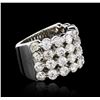 Image 2 : 14KT White Gold 3.16ctw Diamond Ring