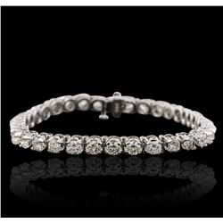 14KT White Gold 7.23ctw Diamond Tennis Bracelet