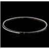 Image 2 : 14KT White Gold 0.68ctw Diamond Bangle Bracelet