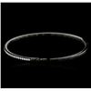 Image 3 : 14KT White Gold 0.68ctw Diamond Bangle Bracelet