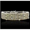 Image 1 : 18KT White Gold 19.79tcw Diamond Ribbon Bracelet