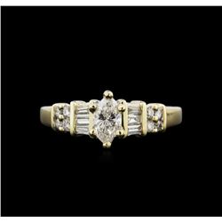 0.79ctw Diamond Ring - 14KT Yellow Gold