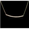 Image 2 : 14KT Yellow Gold 0.84ctw Diamond Necklace