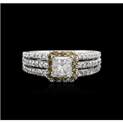 14KT White Gold 1.05ctw Diamond Ring