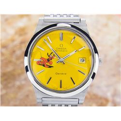 Omega Geneve Pluto Stainless Steel Automatic Watch