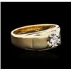 Image 2 : 14KT Yellow Gold 0.30ct Solitaire Ring