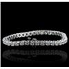 Image 2 : 14KT White Gold 4.15ctw Diamond Tennis Bracelet