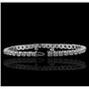 Image 3 : 14KT White Gold 4.15ctw Diamond Tennis Bracelet
