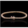 Image 2 : 14KT Rose Gold 2.72ctw Diamond Bracelet
