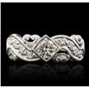 Image 1 : 14KT White Gold 0.55ctw Diamond Ring