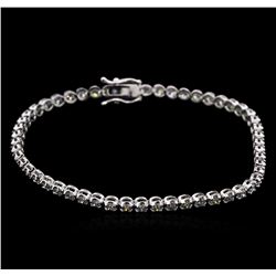 2.20ctw Diamond Tennis Bracelet - 14KT White Gold