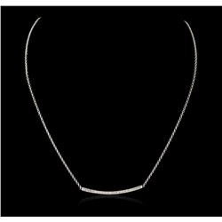 14KT White Gold 0.84ctw Diamond Necklace